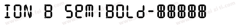 ION B SemiBold字体转换
